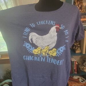 Plus size 2x chicken graphic tee